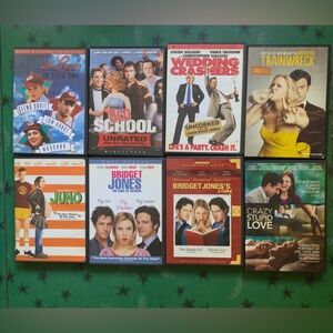 DVD Lot Of 8 Comedy Movies 1990s 2000s Juno Bridget Jones Old School